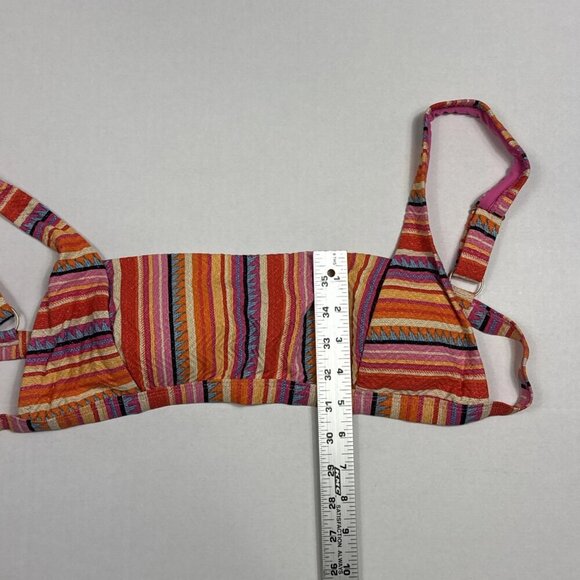 Jessica Simpson Women's L Multi Striped Swim Top NWT - Picture 5 of 13